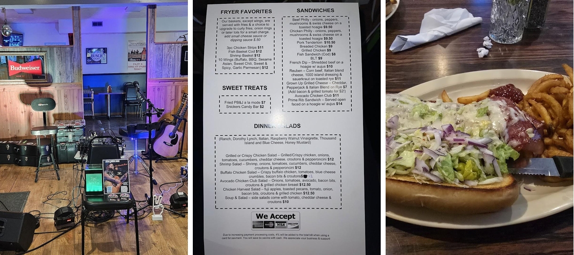 Just Mary's Menu