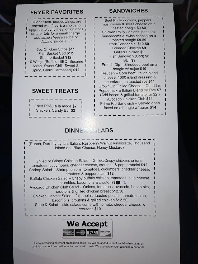 Just Mary's Menu image 1